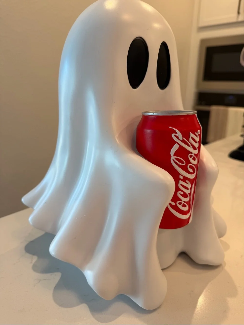 Viral homegoods Coca Cola Red Ghost Can Holder - White Decorative Drink Cozy